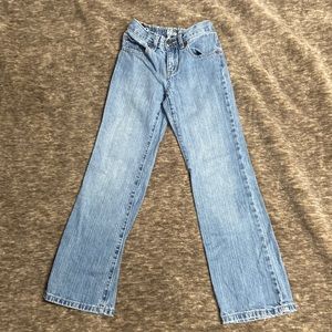 Girls Jeans. EUC size 8. Bootcut with elastic waistband. Crazy 8 brand